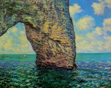 Claude Monet œuvres - Le Manneport à marée haute Claude Monet